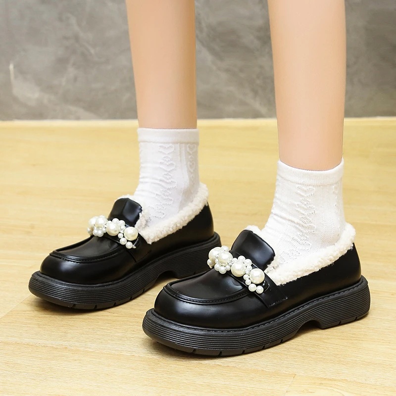 2022 Autumn New Fashion Platfrom Round Head Women's Casual Shoes Metal Decoration Soft Comfortable Square Heel Women's Shoes
2022 Autumn New Fashion Platfrom Round Head Women's Casual Shoes Metal Decoration Soft Comfortable Square Heel Women's Shoes