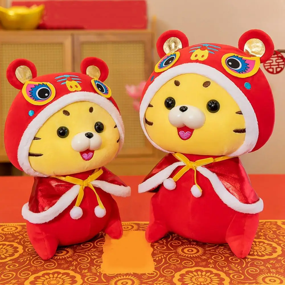 Plush Doll Anti-deformed with Cloak Novelty Tiger 2022 Chinese New Year Mascot Doll Plush Toy for Ornament
Plush Doll Anti-deformed with Cloak Novelty Tiger 2022 Chinese New Year Mascot Doll Plush Toy for Ornament