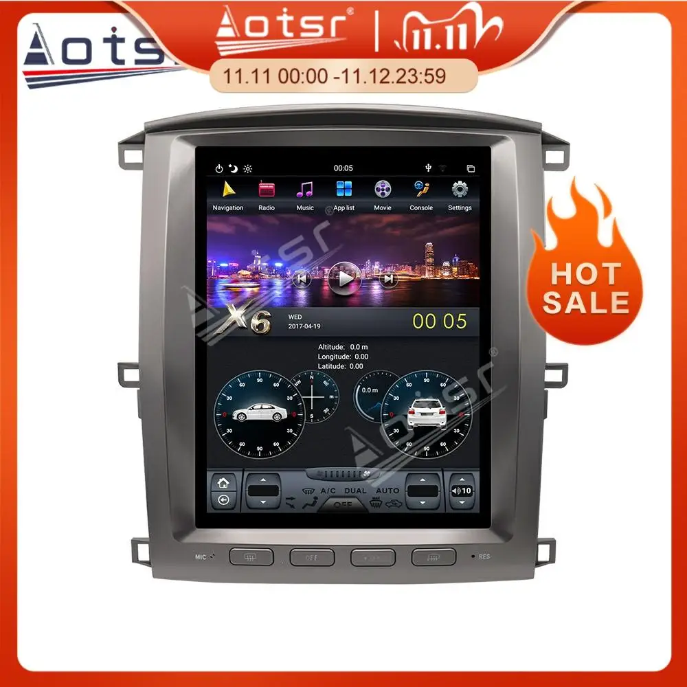 For TOYOTA Land Cruiser LC100 2002-2007 Tesla Style Android 9 64G Car Radio GPS Navigation Audio Stereo Auto Radio GPS Head Unit
For TOYOTA Land Cruiser LC100 2002-2007 Tesla Style Android 9 64G Car Radio GPS Navigation Audio Stereo Auto Radio GPS Head Unit