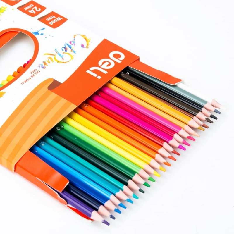 Deli Colored Pencil Art Painting Drawing Plastic Colored Pencils Kit Colors School Supplies 12/18/24 Colors
Deli Colored Pencil Art Painting Drawing Plastic Colored Pencils Kit Colors School Supplies 12/18/24 Colors
