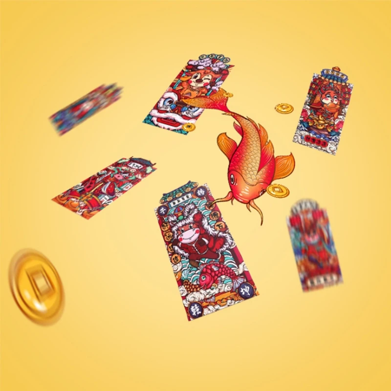 6pcs/set Chinese New Year Red Money Envelopes Year of the OX Cartoon Cash Bag 57BB
6pcs/set Chinese New Year Red Money Envelopes Year of the OX Cartoon Cash Bag 57BB