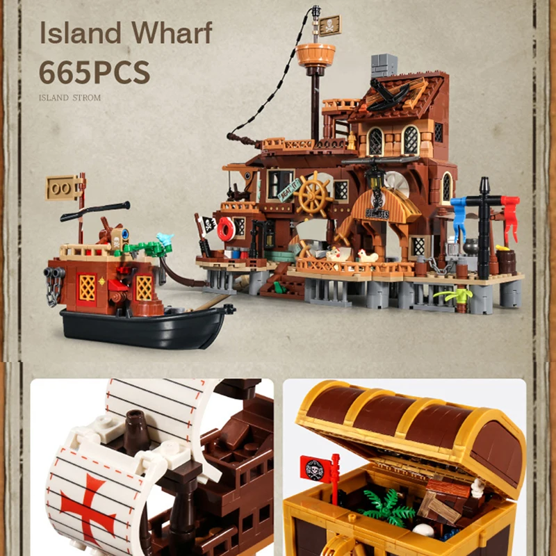 Technical Creator Series Island-capture Boat House Building Blocks Assembling Small Bricks For Children's Toys Festival Gifts
Technical Creator Series Island-capture Boat House Building Blocks Assembling Small Bricks For Children's Toys Festival Gifts