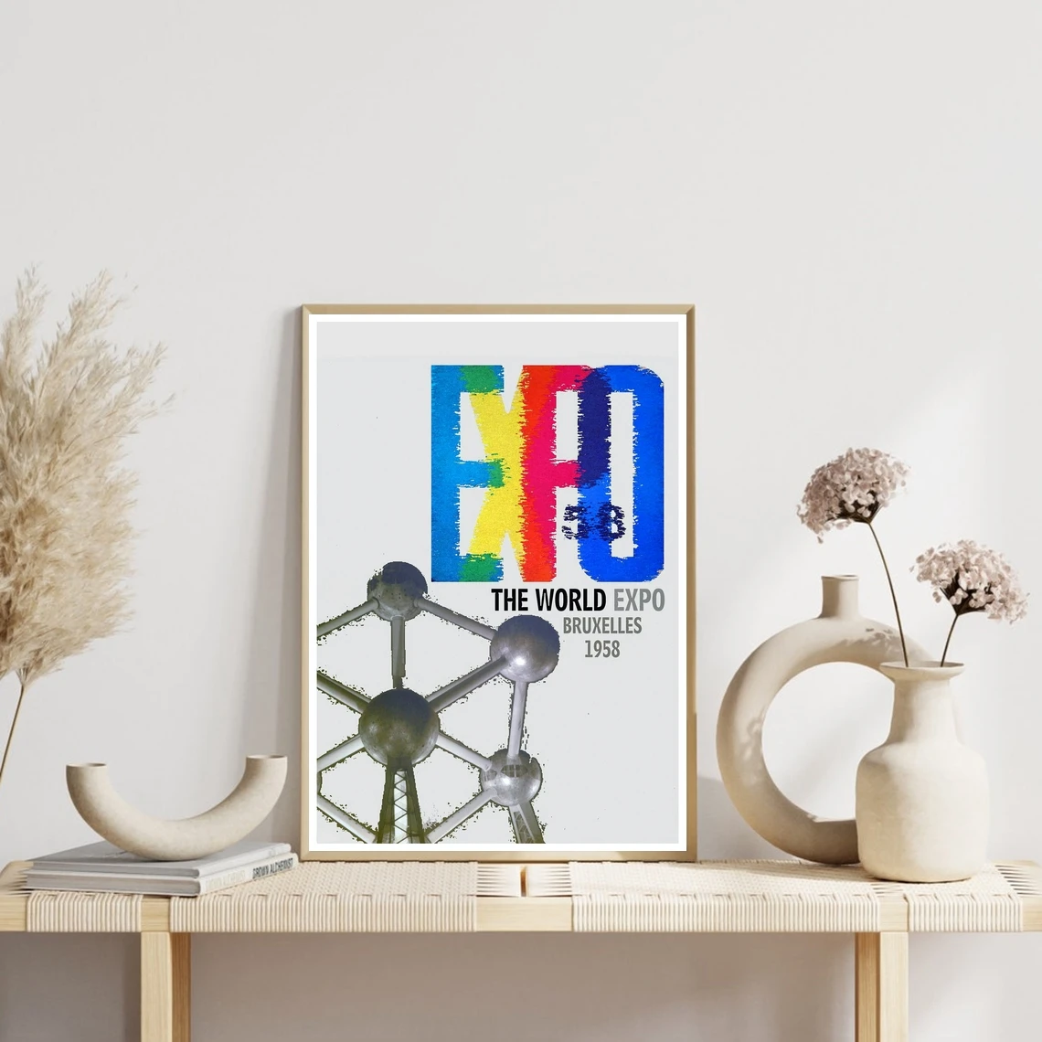 Reprint of a Vintage 1958 Travel Poster - Brussels Expo Art Retro Vintage Poster Print Home Decor Wall Painting
Reprint of a Vintage 1958 Travel Poster - Brussels Expo Art Retro Vintage Poster Print Home Decor Wall Painting