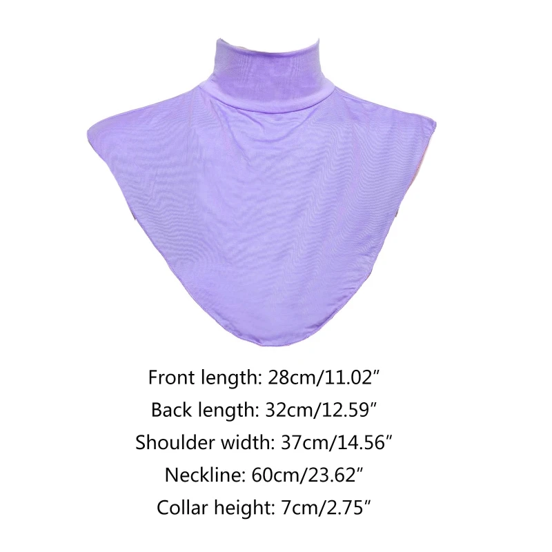 Women Mock Turtleneck False Fake Collar Muslim Modal Detachable Half Top Solid Color Islamic Extensions Stretch Neck Cover
Women Mock Turtleneck False Fake Collar Muslim Modal Detachable Half Top Solid Color Islamic Extensions Stretch Neck Cover