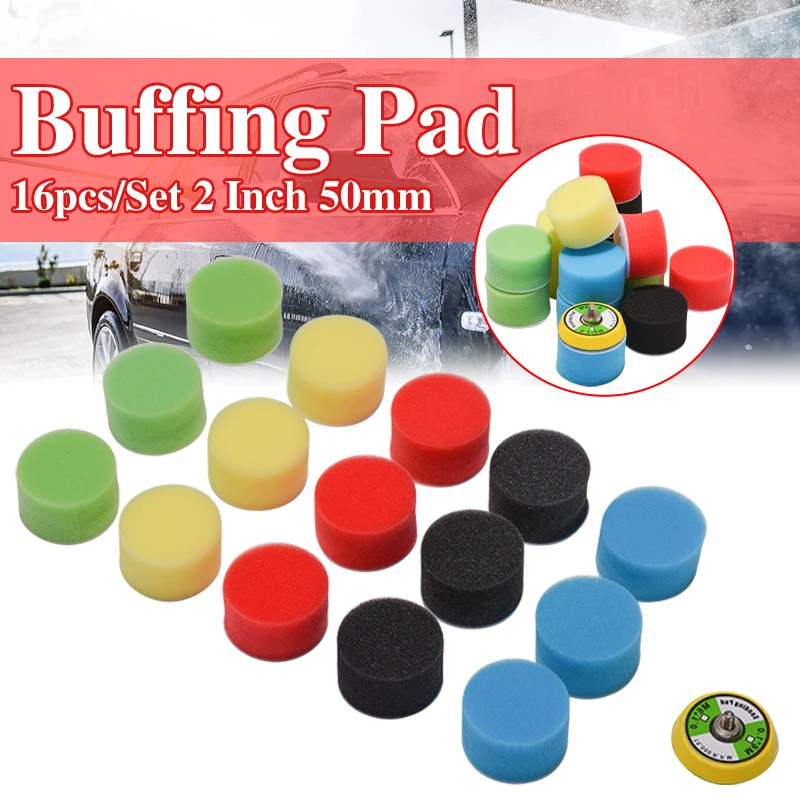 16pcs/Set 2 Inch 50mm Polishing Buffing Pad Kit for Car Polisher Hand Tool Kit For Car Polisher Wax Buffer Car Polishing Pad Set
16pcs/Set 2 Inch 50mm Polishing Buffing Pad Kit for Car Polisher Hand Tool Kit For Car Polisher Wax Buffer Car Polishing Pad Set
