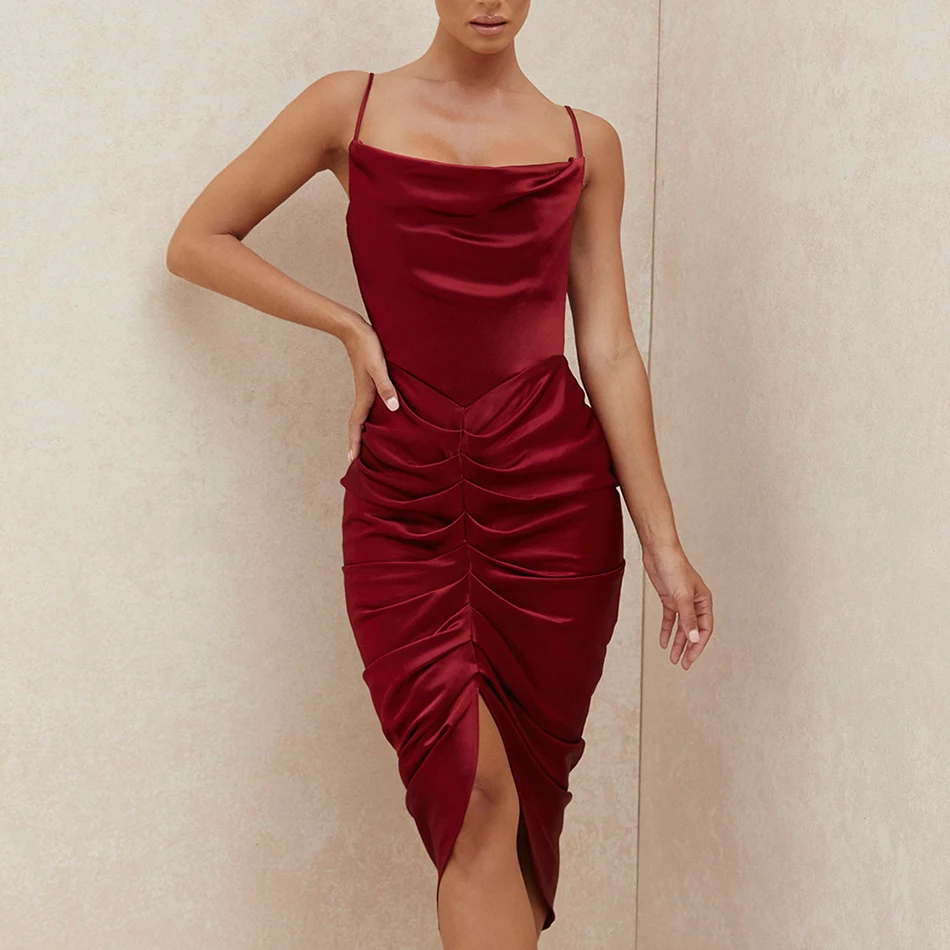 Adyce 2021 New Summer Women Fashion Spaghetti Strap Dress Sexy Sleeveless Wine Red Club Celebrity Evening Party Runway Dresses
Adyce 2021 New Summer Women Fashion Spaghetti Strap Dress Sexy Sleeveless Wine Red Club Celebrity Evening Party Runway Dresses