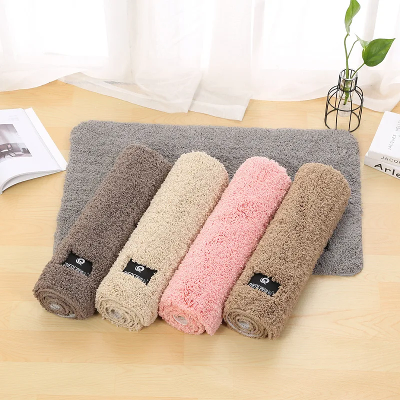 Manufacturer's direct sale solid color small carpet bedroom bedside foot mat antiskid water absorption mat doormat
Manufacturer's direct sale solid color small carpet bedroom bedside foot mat antiskid water absorption mat doormat