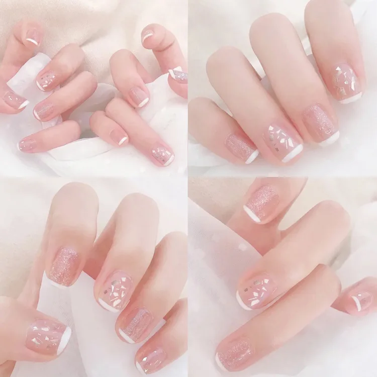 Temperament Short Simple Wear Nails Finished Patch Fake Nails Fake Nail Salon Decorated Full Cover DN21
Temperament Short Simple Wear Nails Finished Patch Fake Nails Fake Nail Salon Decorated Full Cover DN21