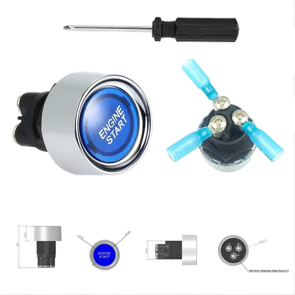 Start Switch Car Start Engine Button Stater One Key Start Push Button Light Switch Push Start Ignition Switch For Racing 50a12v
Start Switch Car Start Engine Button Stater One Key Start Push Button Light Switch Push Start Ignition Switch For Racing 50a12v