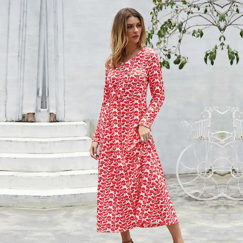 Ladies 2021 New Fashion Spring Summer Fashion Dress Floral Print V Neck Long Sleeve Casual Chic Sexy Women's Dress
Ladies 2021 New Fashion Spring Summer Fashion Dress Floral Print V Neck Long Sleeve Casual Chic Sexy Women's Dress