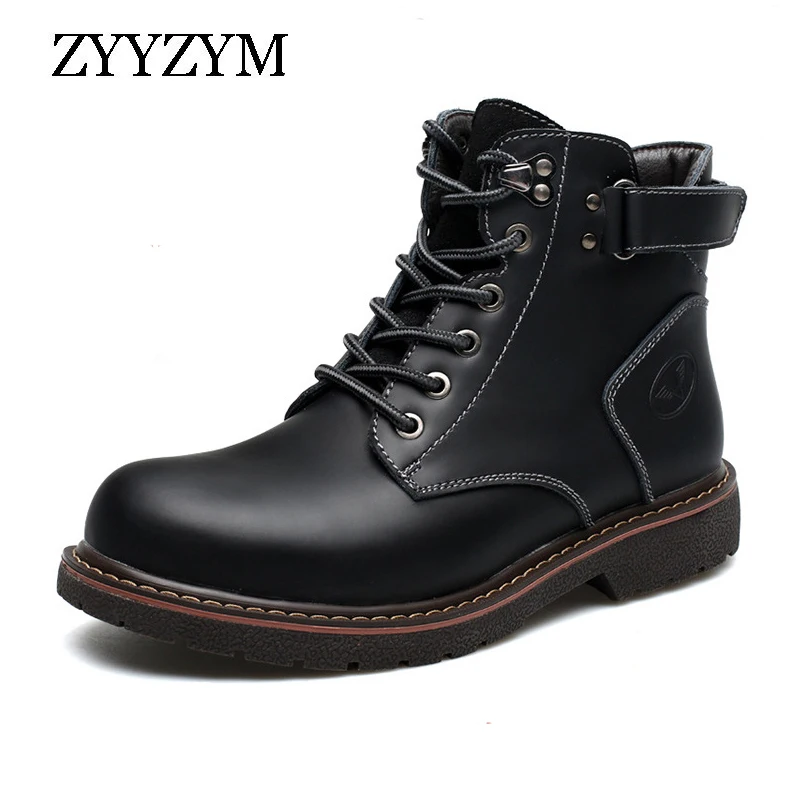 ZYYZYM 2021 Autumn Winter Men's Boots Casual Leather Boot Fashion Plush Warm Boots For Men
ZYYZYM 2021 Autumn Winter Men's Boots Casual Leather Boot Fashion Plush Warm Boots For Men