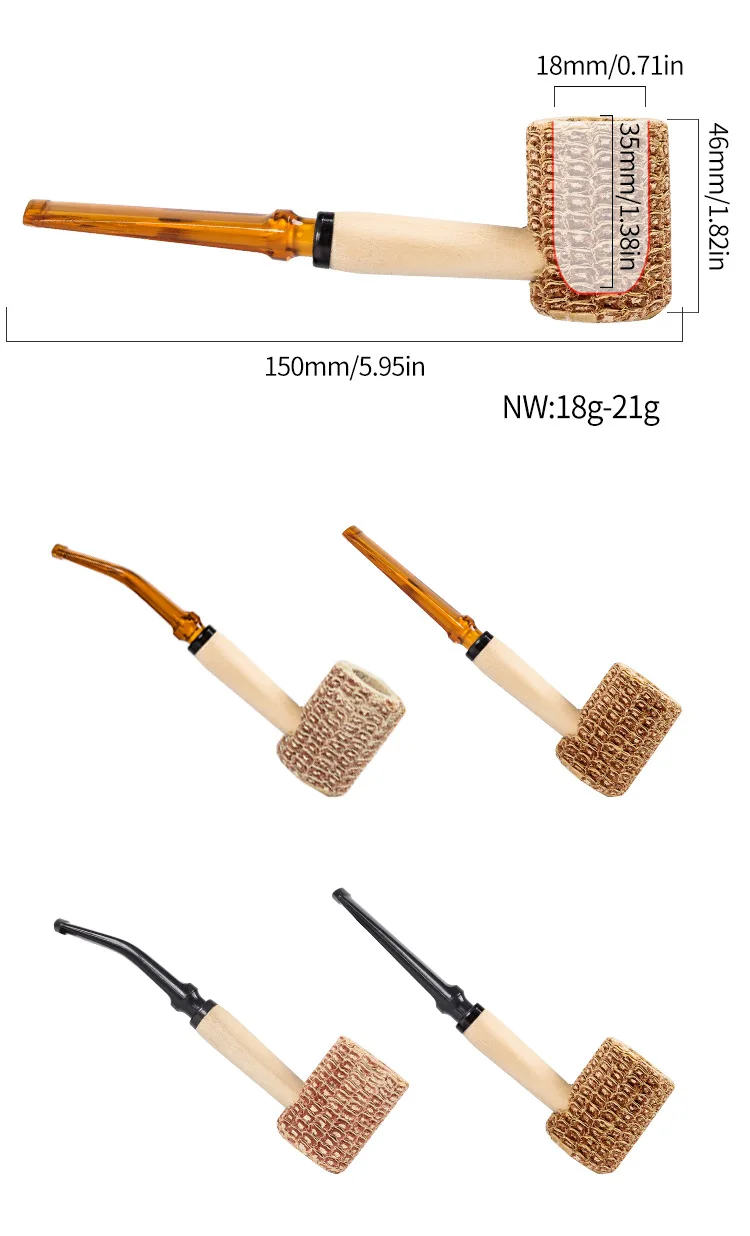 New Corn Cob Material Cigarette Tobacco Pipes Smoking Pipe Smoking Cigarette Holder Good Heat Dissipation Mouthpiece Accessories
New Corn Cob Material Cigarette Tobacco Pipes Smoking Pipe Smoking Cigarette Holder Good Heat Dissipation Mouthpiece Accessories