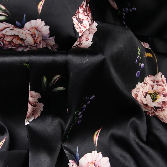 PRINTED SILK STRETCH SATIN 118cm width 19momme Pure Silk Fabric Pink Color Floral Printing Dress Sewing Material
PRINTED SILK STRETCH SATIN 118cm width 19momme Pure Silk Fabric Pink Color Floral Printing Dress Sewing Material