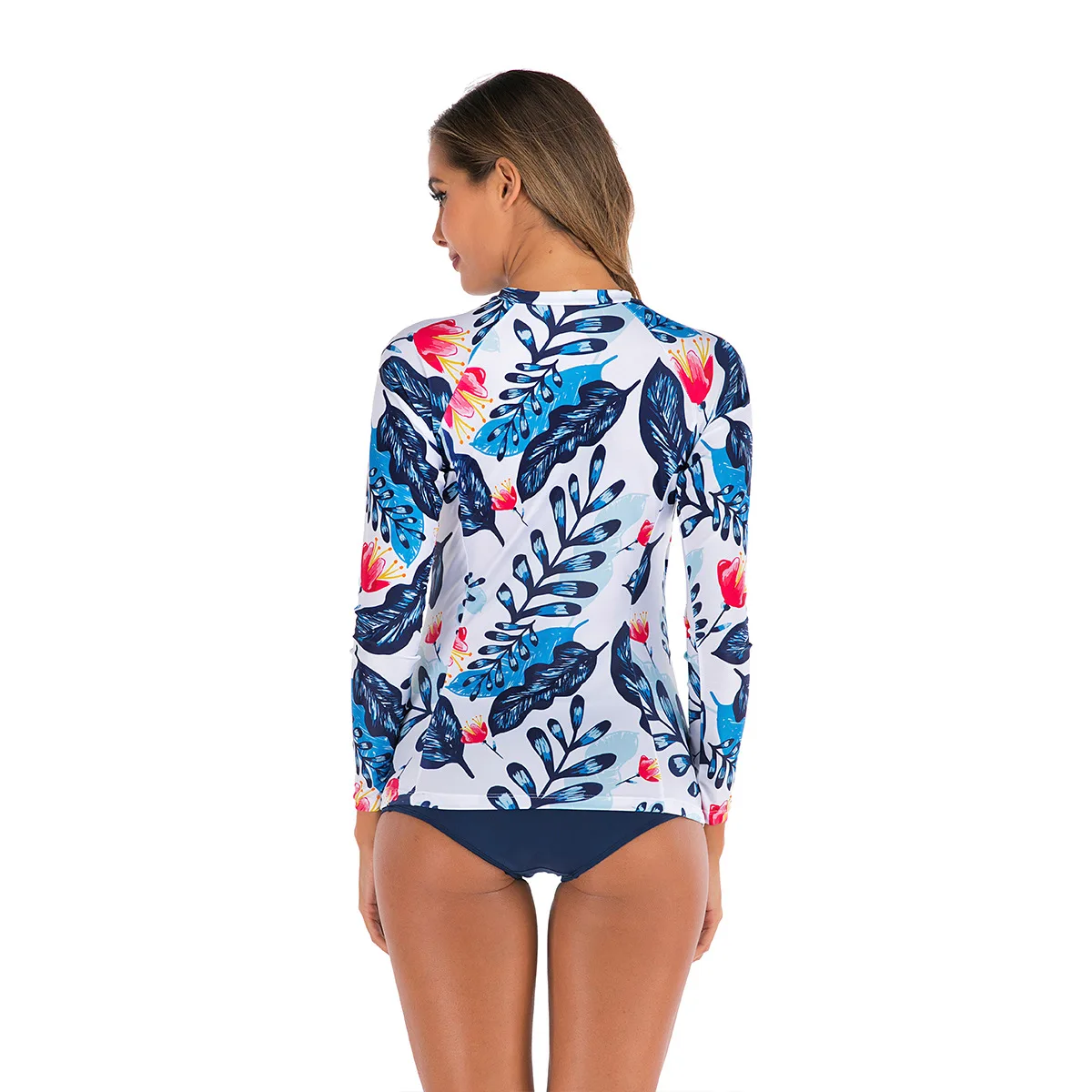 Leaf Print Sexy Swimsuit Digital Printed Long Sleeve Sport Slim Surfing Ladies Split Swimsuit 2 Piece Set Women
Leaf Print Sexy Swimsuit Digital Printed Long Sleeve Sport Slim Surfing Ladies Split Swimsuit 2 Piece Set Women