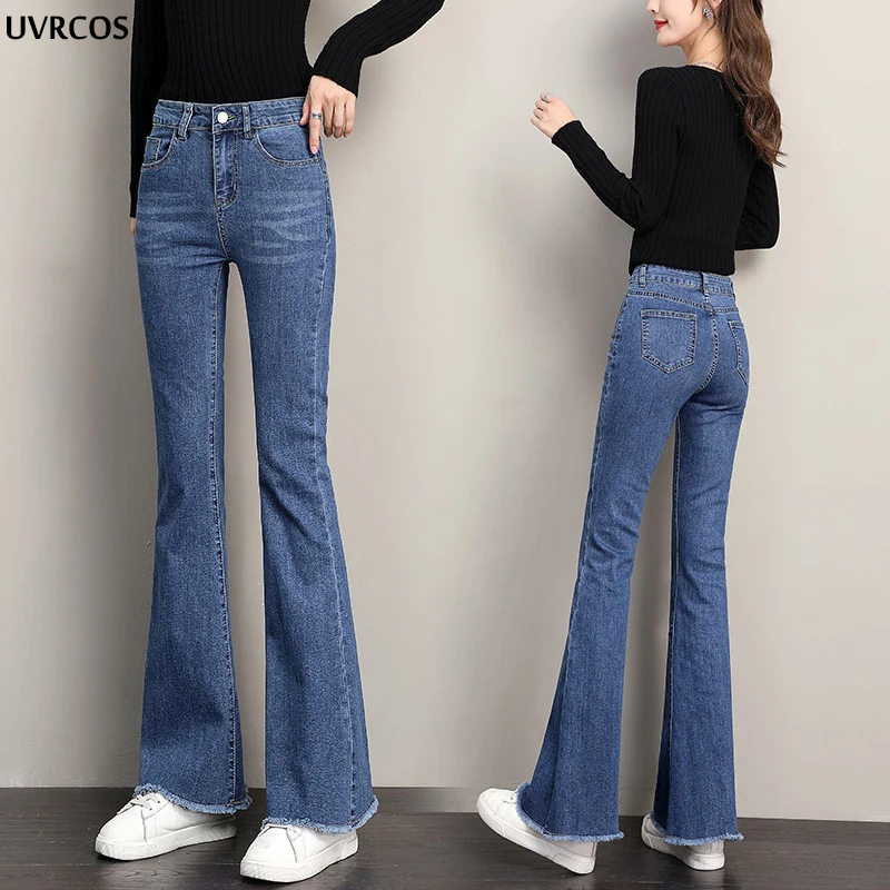 Jeans Stretch Horn High Waist Traf Trousers Blue Washed White Pants Black Wide-leg Stretch Jeans Fashion Casual Y2k Women Jeans
Jeans Stretch Horn High Waist Traf Trousers Blue Washed White Pants Black Wide-leg Stretch Jeans Fashion Casual Y2k Women Jeans