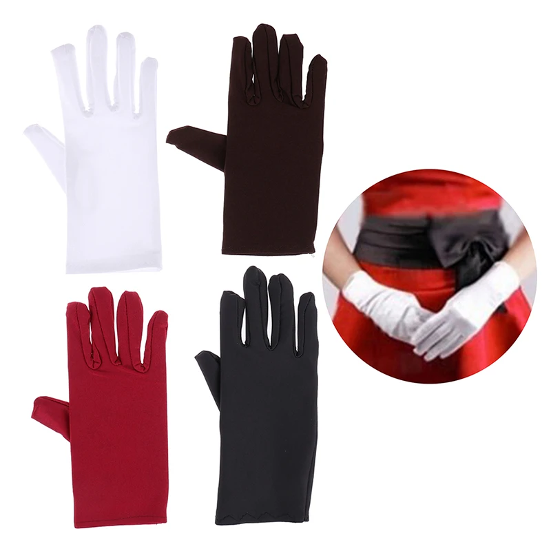 Girl Lady Satin Short Finger Wrist Gloves Smooth Evening Party Formal Prom Costume Stretch Gloves Red White Glove
Girl Lady Satin Short Finger Wrist Gloves Smooth Evening Party Formal Prom Costume Stretch Gloves Red White Glove