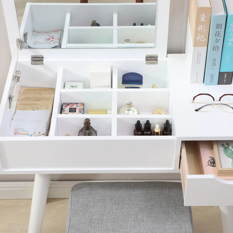 Modern Minimalist Dressing Table With Stool Makeup Mirror Bedroom Furniture Cosmetic Table Home Storage Table 804075cm HWC
Modern Minimalist Dressing Table With Stool Makeup Mirror Bedroom Furniture Cosmetic Table Home Storage Table 804075cm HWC