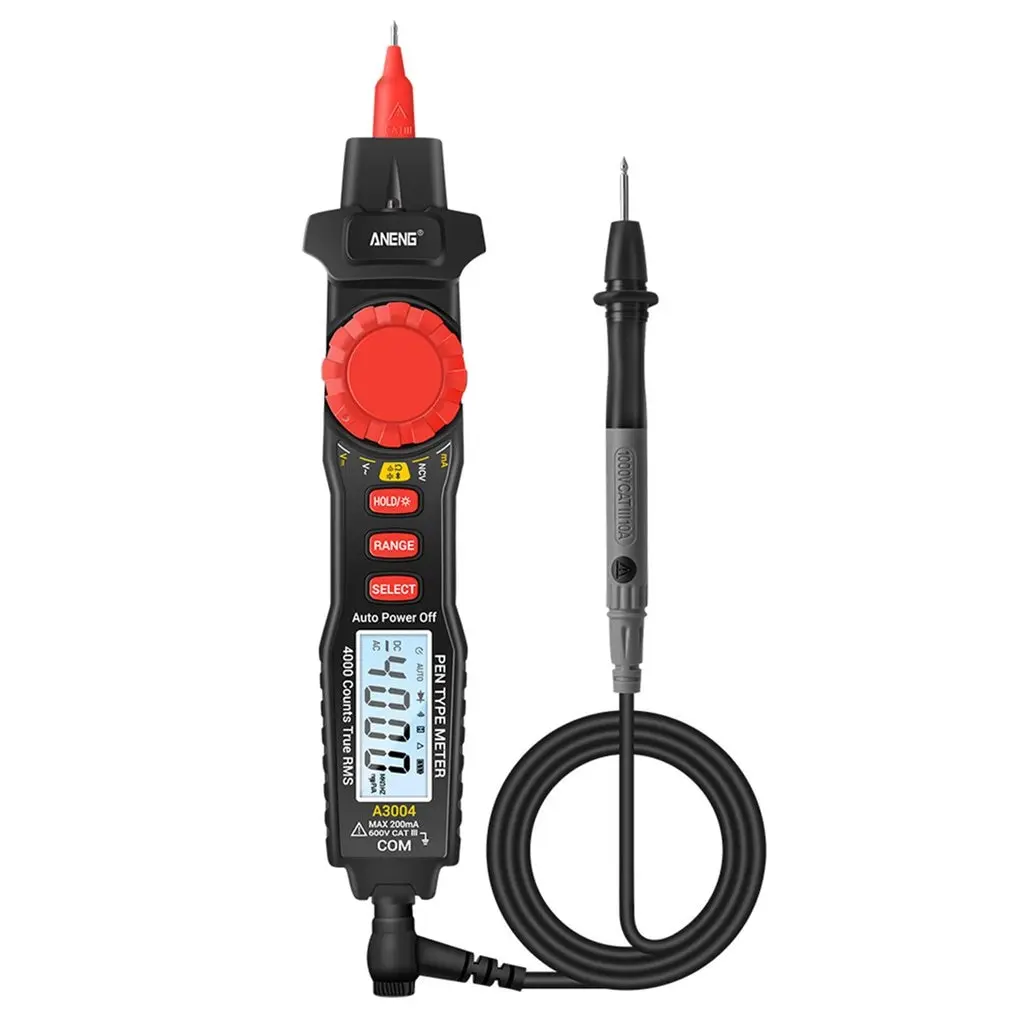 A3004 Digital Multimeter Pen 4000 Counts AC Current Meter Electric Handheld Tester Voltage Resistance Profesional Tools
A3004 Digital Multimeter Pen 4000 Counts AC Current Meter Electric Handheld Tester Voltage Resistance Profesional Tools