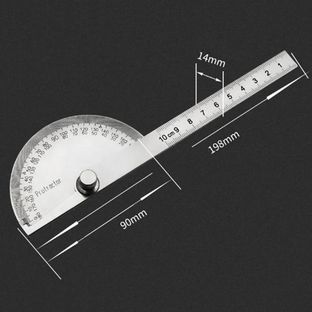 0-10cm Stainless Steel Protractor 180 Degree Protractor Angle Finder Arm Rotary Measuring Ruler Angle Ruler Woodworking Tool 1
0-10cm Stainless Steel Protractor 180 Degree Protractor Angle Finder Arm Rotary Measuring Ruler Angle Ruler Woodworking Tool 1