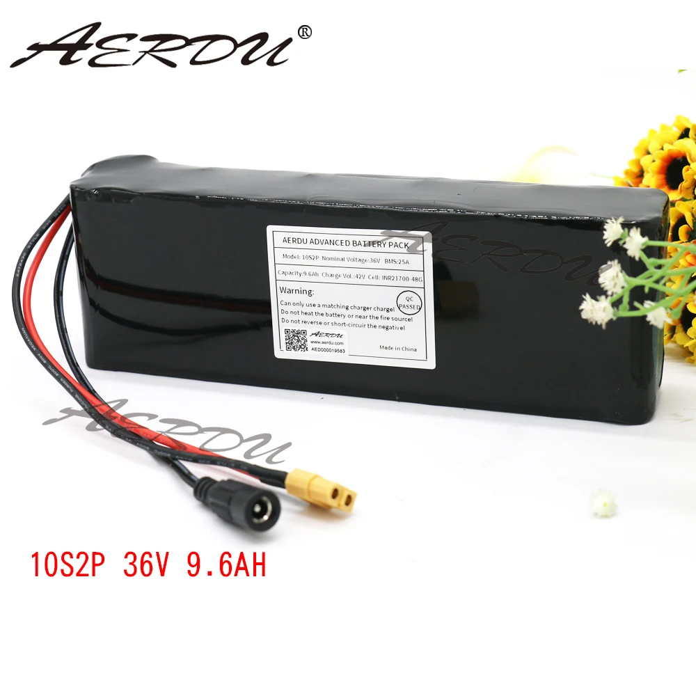 AERDU 10S 36V 9.6Ah 10Ah Advanced lithium-ion battery pack INR21700-48G cells 42V Built in 20A BMS Large capacity High power
AERDU 10S 36V 9.6Ah 10Ah Advanced lithium-ion battery pack INR21700-48G cells 42V Built in 20A BMS Large capacity High power