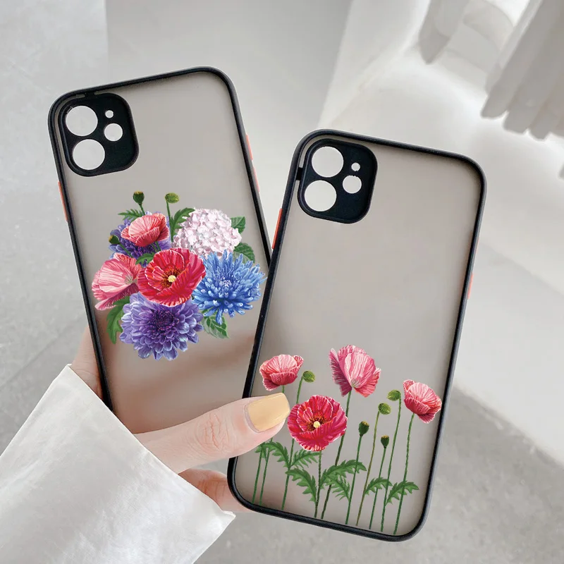 Poppies Flower Print Phone Cases for iphone 6s 7 8 Plus SE 2020 For iPhone 11 12 13 Pro Max X XS MAX XR Matte Shockproof Cover
Poppies Flower Print Phone Cases for iphone 6s 7 8 Plus SE 2020 For iPhone 11 12 13 Pro Max X XS MAX XR Matte Shockproof Cover