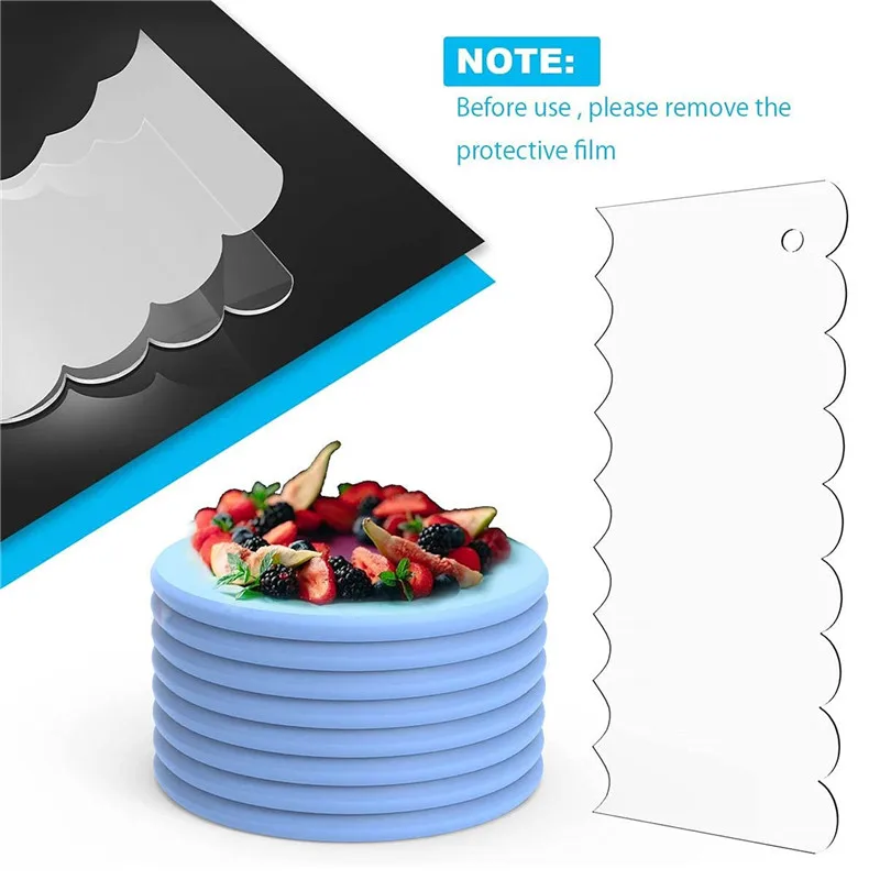 6Pcs/set Acrylic Transparent Clear Cake Scraper Set Decorating Contour Comb Saw Tooth Cake Trim Smoother Tool Pastry Cutter
6Pcs/set Acrylic Transparent Clear Cake Scraper Set Decorating Contour Comb Saw Tooth Cake Trim Smoother Tool Pastry Cutter