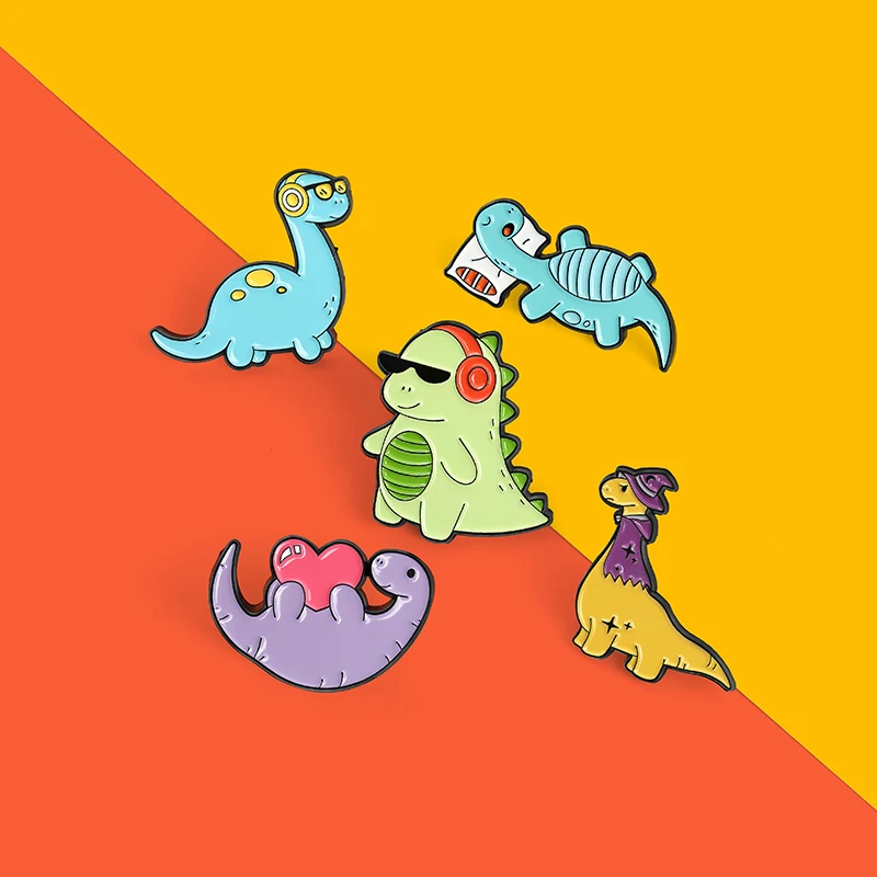 Custom Cute Dinosaurs Enamel Pins Primitive Dinosaur Brooch Lapel Badge Bag Cartoon Animals Jewelry Gift For Kids Friends
Custom Cute Dinosaurs Enamel Pins Primitive Dinosaur Brooch Lapel Badge Bag Cartoon Animals Jewelry Gift For Kids Friends