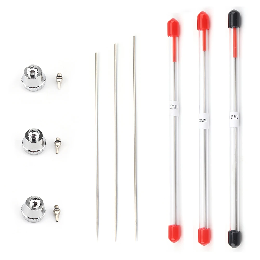 3Pcs 0.2mm 0.3mm 0.5mm Manual Airbrush paint Sprayer Nozzle Needle Cap Replacement Spray Gun paint gun Spraying Brushwork Tools
3Pcs 0.2mm 0.3mm 0.5mm Manual Airbrush paint Sprayer Nozzle Needle Cap Replacement Spray Gun paint gun Spraying Brushwork Tools
