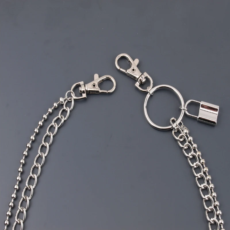 1pcs Metal Wallet Belt Chain Punk Trousers Hipster Pant Jean Keychain Ring Clip Keyring Lock Pendant HipHop Jewelry
1pcs Metal Wallet Belt Chain Punk Trousers Hipster Pant Jean Keychain Ring Clip Keyring Lock Pendant HipHop Jewelry