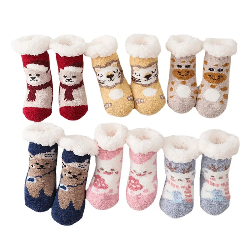 Lawadka 0-4Years Winter Thick Velvet Baby Boys Socks For Girls Christmas Warm Anti Slip Kids Floor Snow Children's Socks 2021
Lawadka 0-4Years Winter Thick Velvet Baby Boys Socks For Girls Christmas Warm Anti Slip Kids Floor Snow Children's Socks 2021