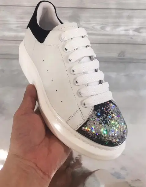 BONJEAN Glitter Embellished Flat Shoes Woman Round Toe Lace-up Leather Casual Shoes Fashion Ladies Sneakers White
BONJEAN Glitter Embellished Flat Shoes Woman Round Toe Lace-up Leather Casual Shoes Fashion Ladies Sneakers White