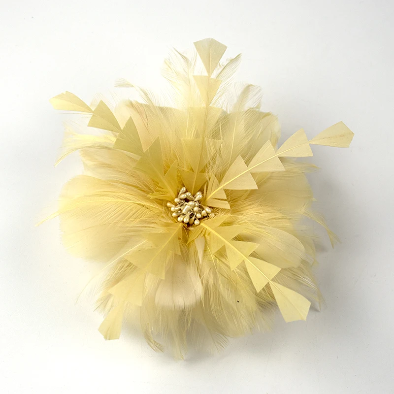 1Pieces Yellow Feather Flower Hair Accessories Woman Brooch Party Barrettes Bridal Wedding Plumage Headdress Hair Clip Wholesale
1Pieces Yellow Feather Flower Hair Accessories Woman Brooch Party Barrettes Bridal Wedding Plumage Headdress Hair Clip Wholesale