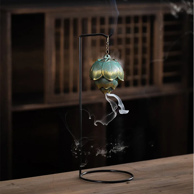 Backflow Incense Burner Furnace Chinese Style Incense Ball Hanging Smoke Incense Holder Censer for Office Home Crafts Ornament
Backflow Incense Burner Furnace Chinese Style Incense Ball Hanging Smoke Incense Holder Censer for Office Home Crafts Ornament