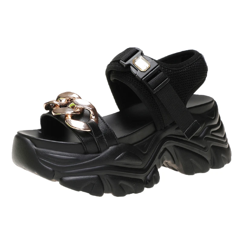 New Chunky Platform Sandals Women 2021 High Heels Sexy Open-toed Sandals Wedges Metal Sneakers 7CM Ladies Beach Summer Sandalias
New Chunky Platform Sandals Women 2021 High Heels Sexy Open-toed Sandals Wedges Metal Sneakers 7CM Ladies Beach Summer Sandalias