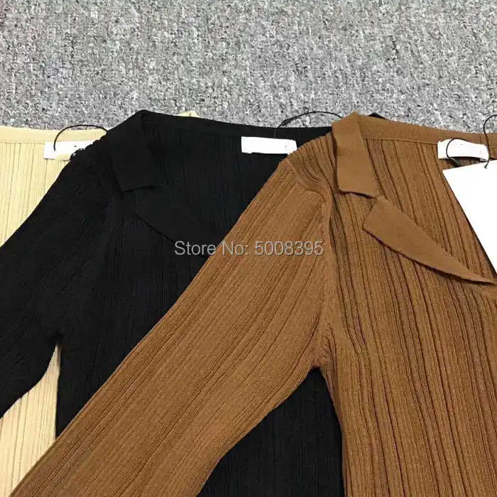 Black Coffee Sora TOP Knitted Sweater V-neck Ribbed Pattern Elastic Knitwear Long Sleeved Jersey 2021 Spring
Black Coffee Sora TOP Knitted Sweater V-neck Ribbed Pattern Elastic Knitwear Long Sleeved Jersey 2021 Spring