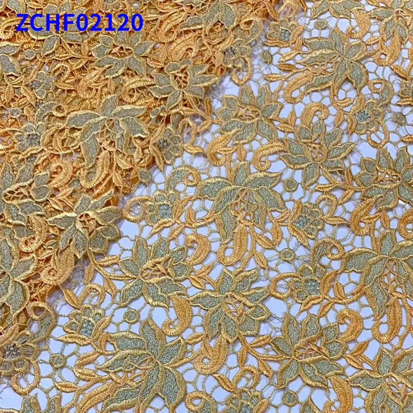 African Water soluble gold thread embroidery Lace Guaranteed Quality French Net Mesh Cloth Wedding Fabric ZCHF02120
African Water soluble gold thread embroidery Lace Guaranteed Quality French Net Mesh Cloth Wedding Fabric ZCHF02120