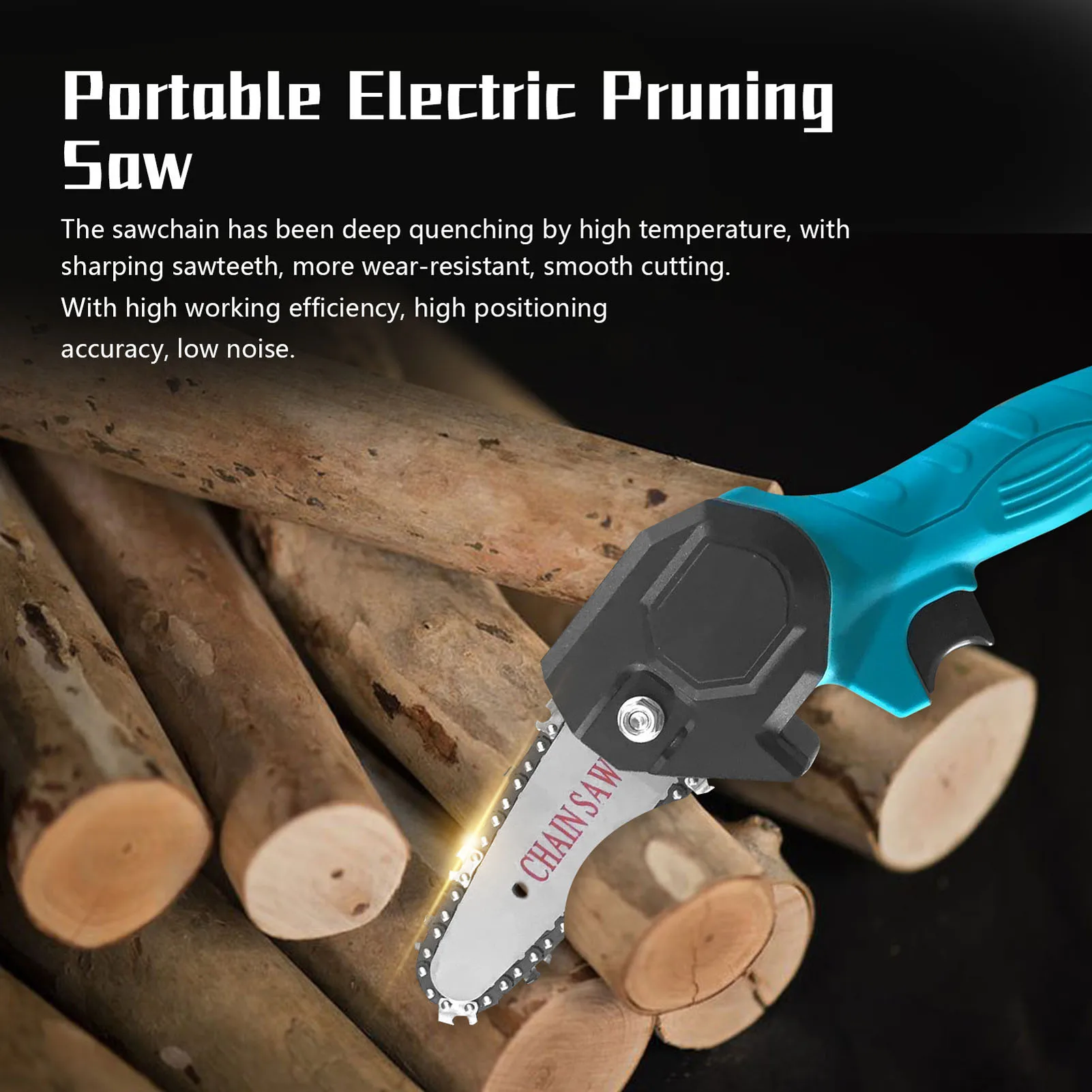 Portable Electric Pruning Saw Small Wood Spliting Chainsaw One-handed Woodworking Tool for Garden Orchard
Portable Electric Pruning Saw Small Wood Spliting Chainsaw One-handed Woodworking Tool for Garden Orchard