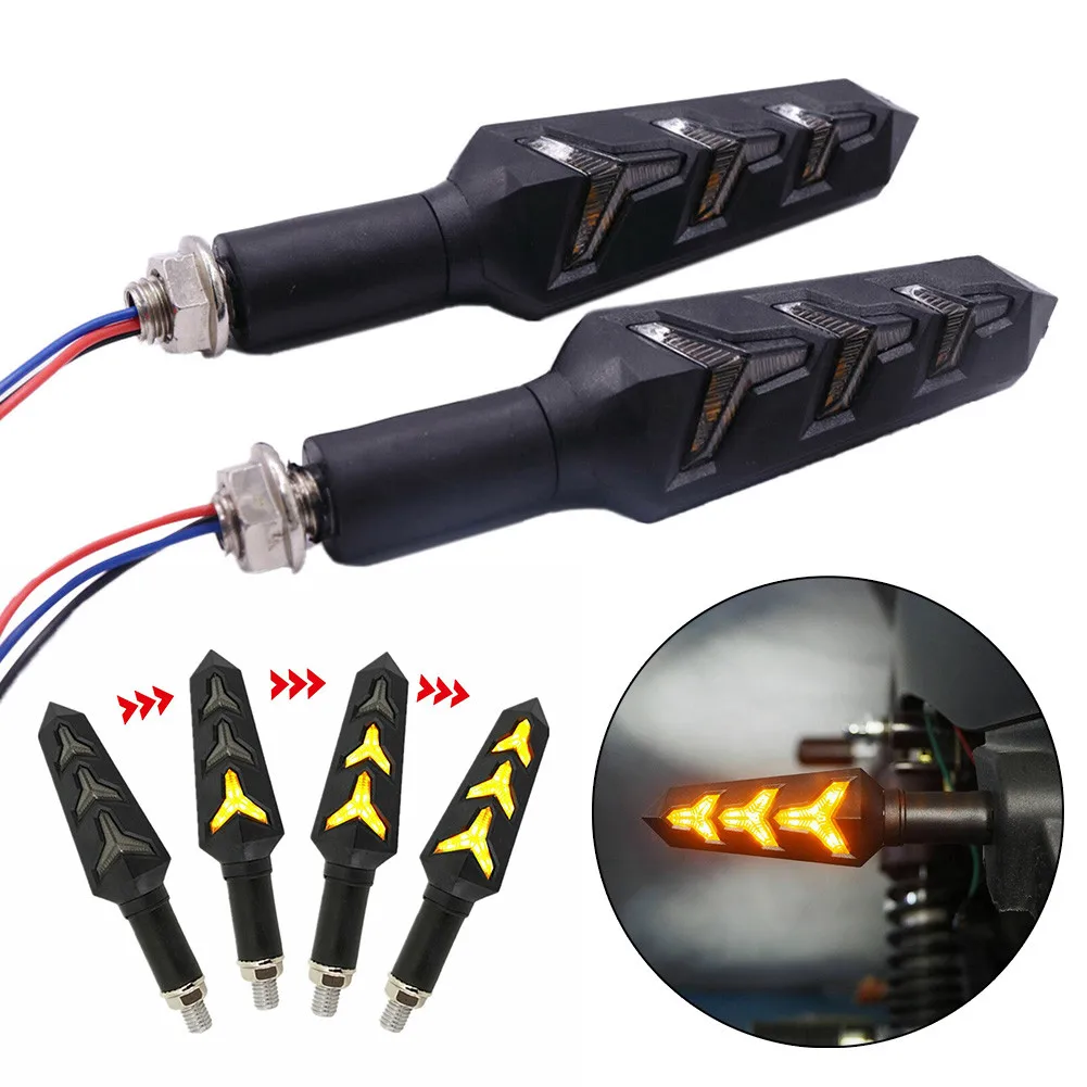 2pcs Universal Flasher Motorcycle Flowing Water LED Turn Signals Light DRL Indicator Amber Lamp For Kawasaki Suzuki Honda
2pcs Universal Flasher Motorcycle Flowing Water LED Turn Signals Light DRL Indicator Amber Lamp For Kawasaki Suzuki Honda