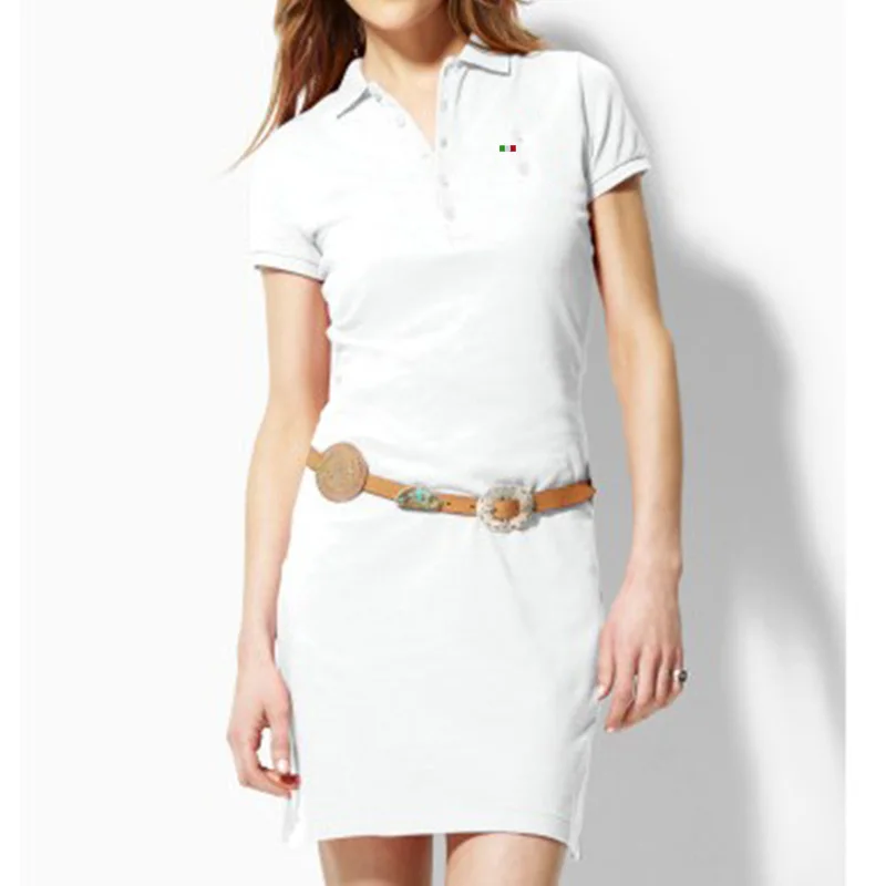 Summer Women's 100% Cotton Polo Shirt Casual Straight Short Sleeve Button Lapel Sports Polo Shirt Embroidered Logo Clothes Top
Summer Women's 100% Cotton Polo Shirt Casual Straight Short Sleeve Button Lapel Sports Polo Shirt Embroidered Logo Clothes Top