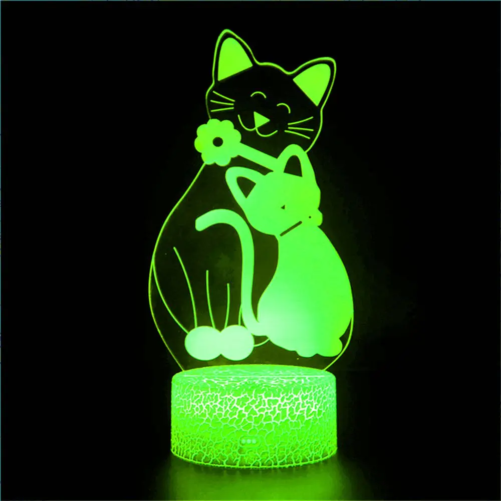 Ночник в виде симпатичной кошки с 3D животными, кавайная девушка, спутник сердца, подарок для пары, настольное украшение для спальни, Рождест...
Ночник в виде симпатичной кошки с 3D животными, кавайная девушка, спутник сердца, подарок для пары, настольное украшение для спальни, Рождест...