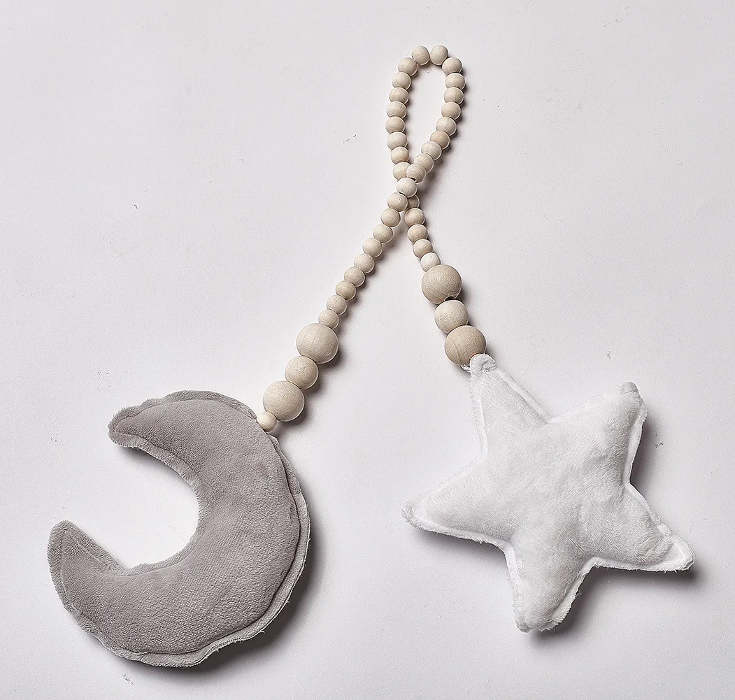 Nordic Style Moon Star Wood Beads Decorated Baby Bed In Children's Room Tent Decor Ornaments Photography Props Wall Hanging Toy
Nordic Style Moon Star Wood Beads Decorated Baby Bed In Children's Room Tent Decor Ornaments Photography Props Wall Hanging Toy