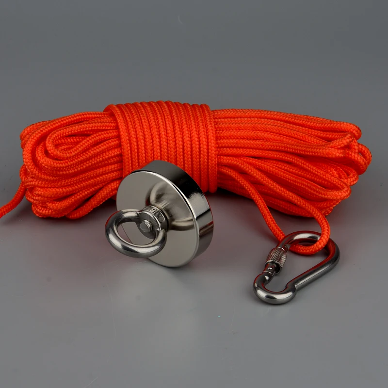 400LBS Strong Neodymium Permanent N52 Magnet Magnet Fishing Magnets Design Magnet with 20m Rope Magnetic Material Base as Gift
400LBS Strong Neodymium Permanent N52 Magnet Magnet Fishing Magnets Design Magnet with 20m Rope Magnetic Material Base as Gift