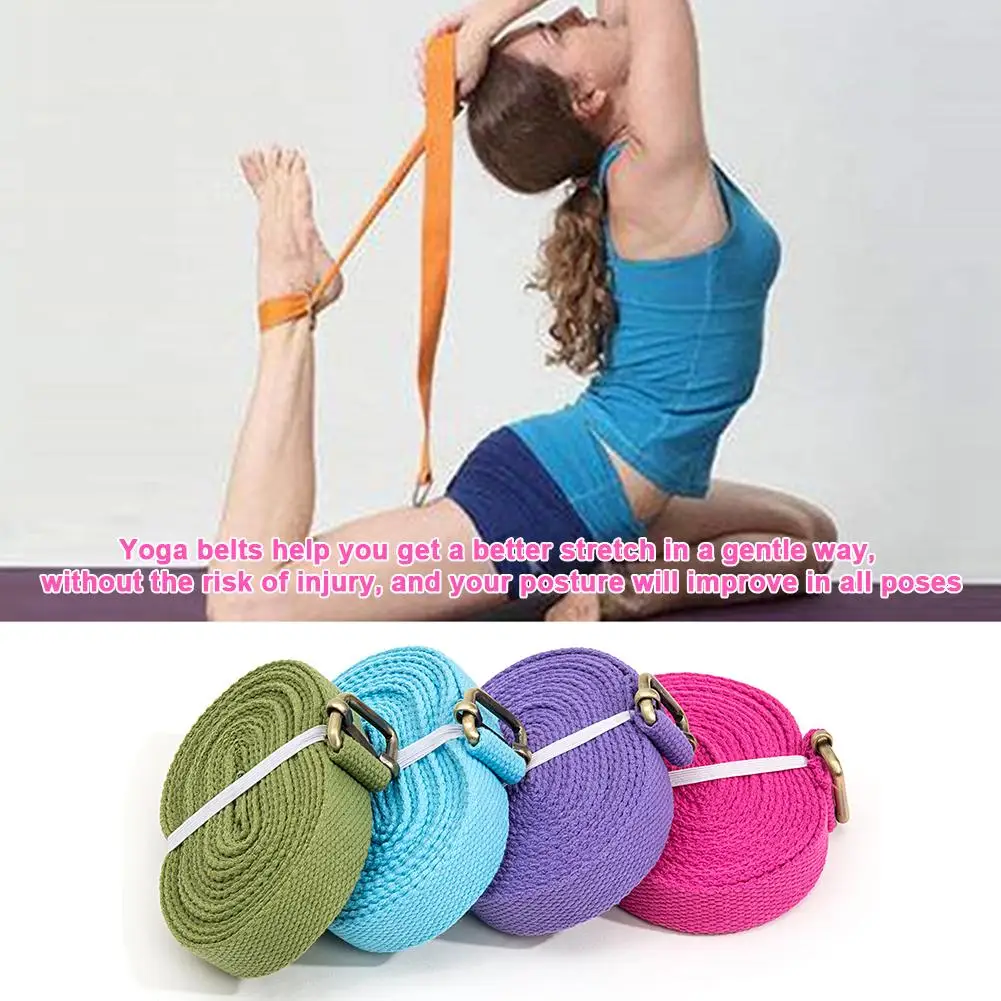Women Yoga Stretch Strap Multi-Colors D-Ring Belt Fitness Exercise Gym Rope Figure Waist Leg Resistance Fitness Bands Yoga Belt
Women Yoga Stretch Strap Multi-Colors D-Ring Belt Fitness Exercise Gym Rope Figure Waist Leg Resistance Fitness Bands Yoga Belt