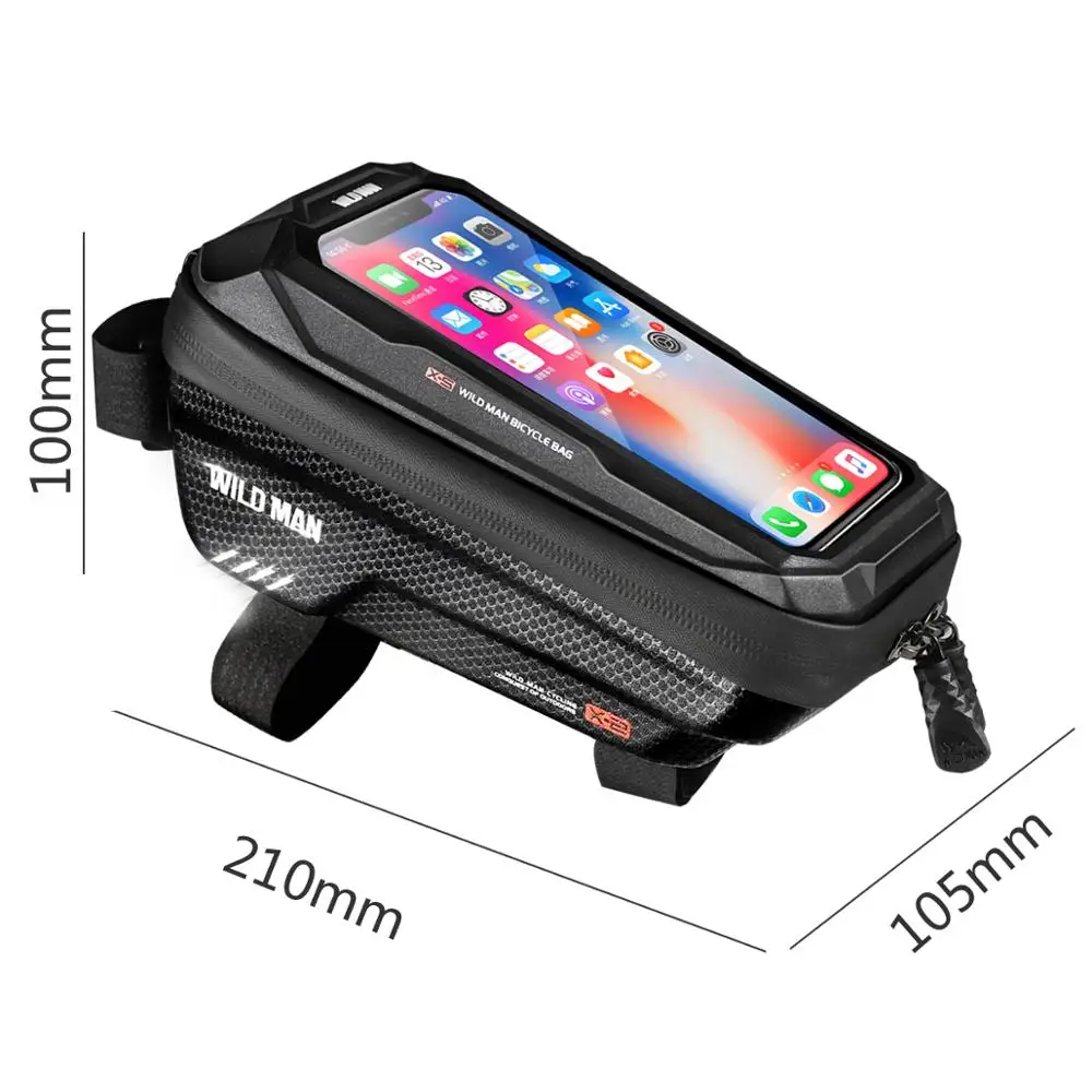 WILD MAN Rainproof Touch Screen Front Frame Bike Bag Top Tube for Mountain Road Bike MTB Cycling
WILD MAN Rainproof Touch Screen Front Frame Bike Bag Top Tube for Mountain Road Bike MTB Cycling
