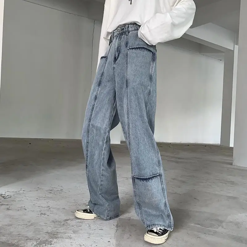 Spring new Korean Harajuku retro all-match wash large size unisex oversize high waist jeans loose old straight wide leg pants
Spring new Korean Harajuku retro all-match wash large size unisex oversize high waist jeans loose old straight wide leg pants