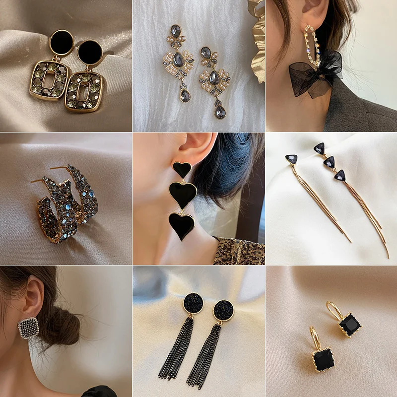 Personality Temperament Advanced Women Simple Fashion Fine Earrings 925 Silver Needle Girl Ear Pendant Jewelry Accessories Gift 
Personality Temperament Advanced Women Simple Fashion Fine Earrings 925 Silver Needle Girl Ear Pendant Jewelry Accessories Gift