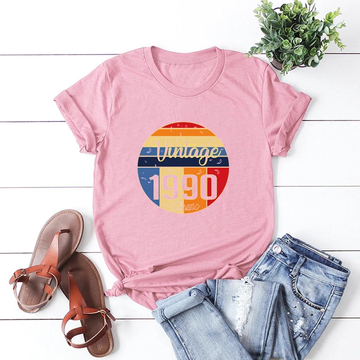 JFUNCY Vintage 1990 Print Plus Size Women T-Shirt O Neck Short Sleeve Women T Shirt 100% Cotton Summer Tees Tops
JFUNCY Vintage 1990 Print Plus Size Women T-Shirt O Neck Short Sleeve Women T Shirt 100% Cotton Summer Tees Tops
