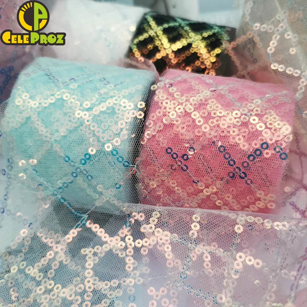 6cm 10Yards Tulle Ribbon with Sequin RipStops For DIY Handmade Crafts Hair bows Tutu SKirt Wedding Birthday Party Decor Supplies
6cm 10Yards Tulle Ribbon with Sequin RipStops For DIY Handmade Crafts Hair bows Tutu SKirt Wedding Birthday Party Decor Supplies