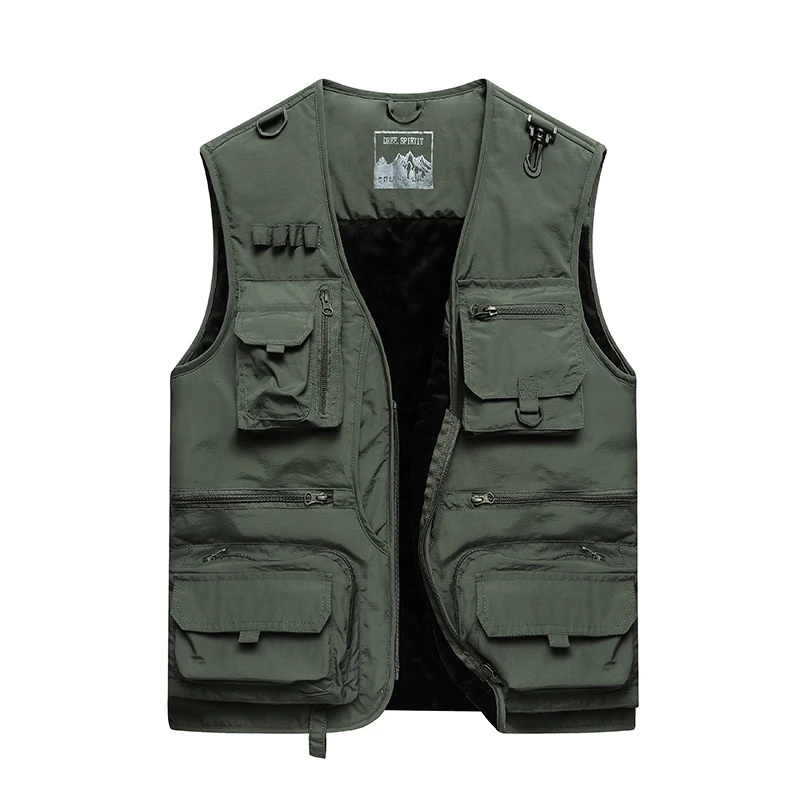 New Male Casual Vest Waistcoat Keep warm Leisure Multi Pocket sleeveless jacket For Men
New Male Casual Vest Waistcoat Keep warm Leisure Multi Pocket sleeveless jacket For Men