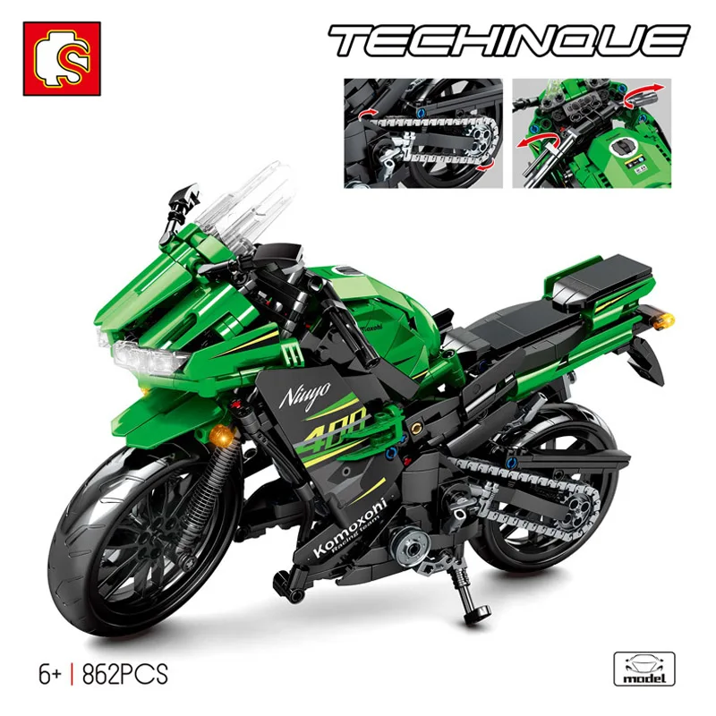 SEMBO BLOCK 862PCS Racing Car Building Blocks Motor Toys Motorcycle Technical Boy Educational Block Enlighten Bricks 701805
SEMBO BLOCK 862PCS Racing Car Building Blocks Motor Toys Motorcycle Technical Boy Educational Block Enlighten Bricks 701805